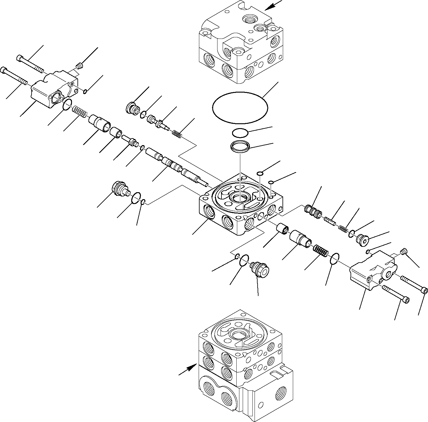 Skid Steer Loaders Komatsu / SK818-5 USA S/N 37BF50003-Up(sk818a) / CONTROL VALVE (SUPER HIGH-FLOW) (11/13)(F-0690 : 6310)