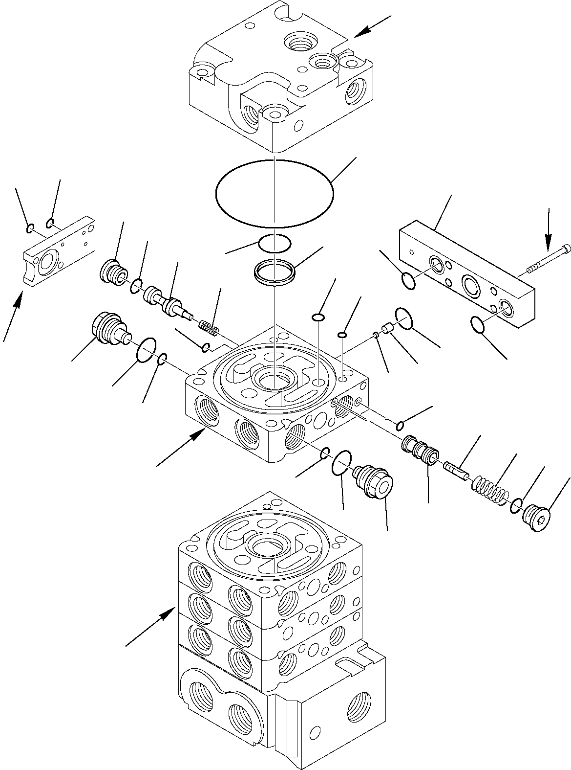 Skid Steer Loaders Komatsu / SK818-5 USA S/N 37BF50003-Up(sk818a) / CONTROL VALVE (SUPER HIGH-FLOW) (13/13)(F-0710 : 6314)