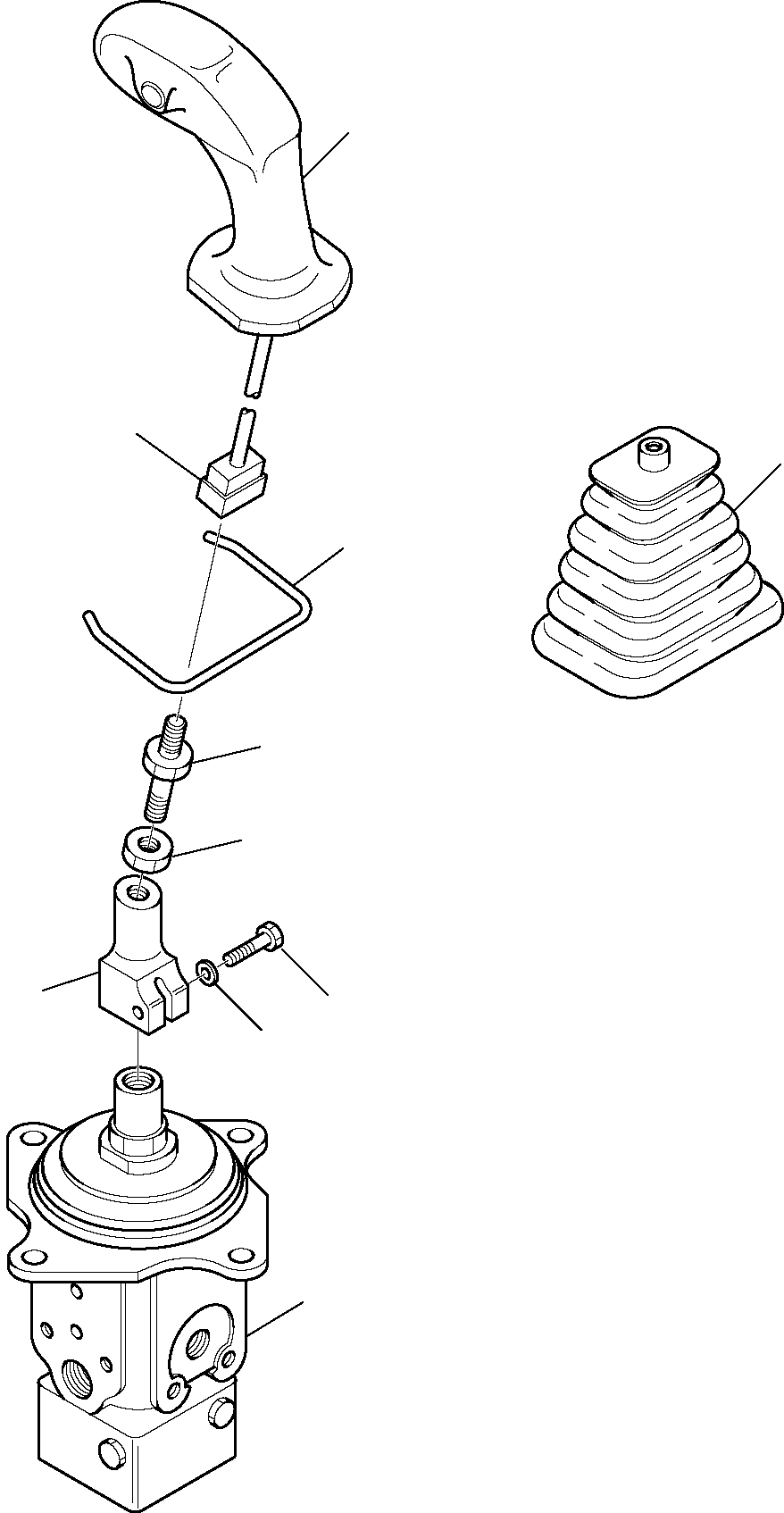 Skid Steer Loaders Komatsu / SK818-5 USA S/N 37BF50003-Up(sk818a) / PPC VALVE, L.H. (STANDARD)(F-0720 : 6400)
