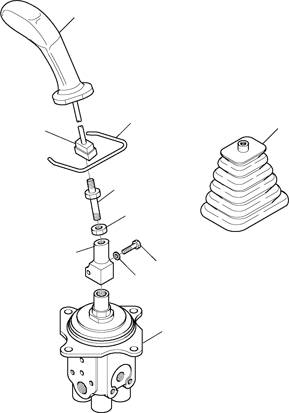 Skid Steer Loaders Komatsu / SK818-5 USA S/N 37BF50003-Up(sk818a) / PPC VALVE, R.H. (4-SWITCH) (OPTIONAL)(F-0770 : 6415)