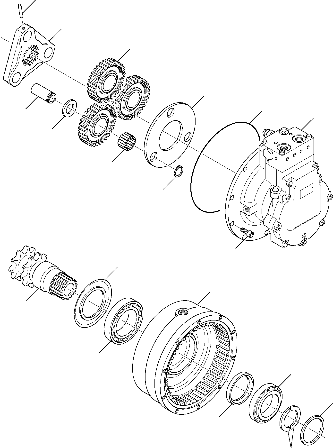 Skid Steer Loaders Komatsu / SK818-5 USA S/N 37BF50003-Up(sk818a) / FINAL DRIVE (1/4)(F-0860 : 6440)