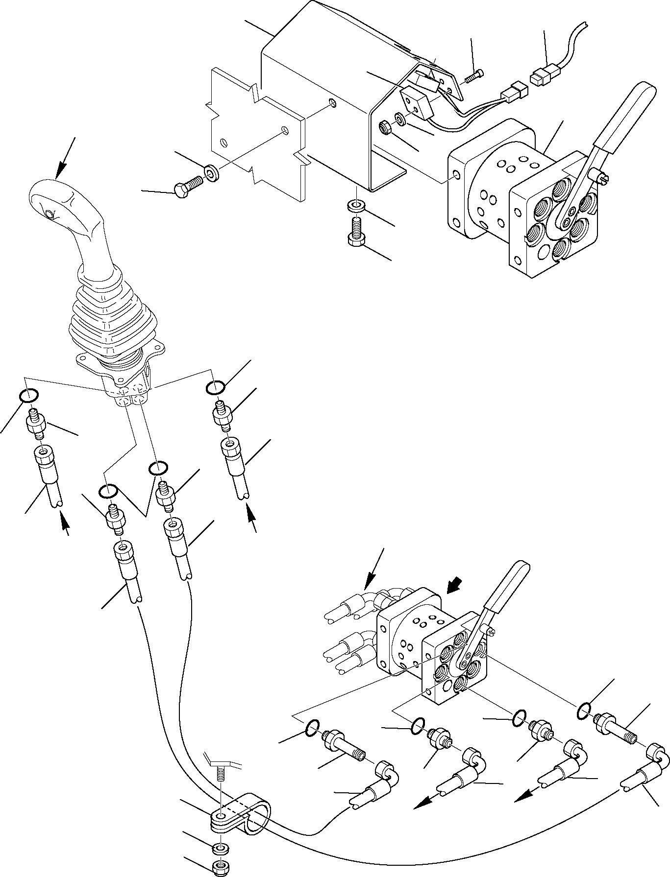 Skid Steer Loaders Komatsu / SK818-5 USA S/N 37BF50003-Up(sk818a) / HYDRAULIC PIPING (PATTERN CHANGE) (1/3)(F-1100 : 6700)