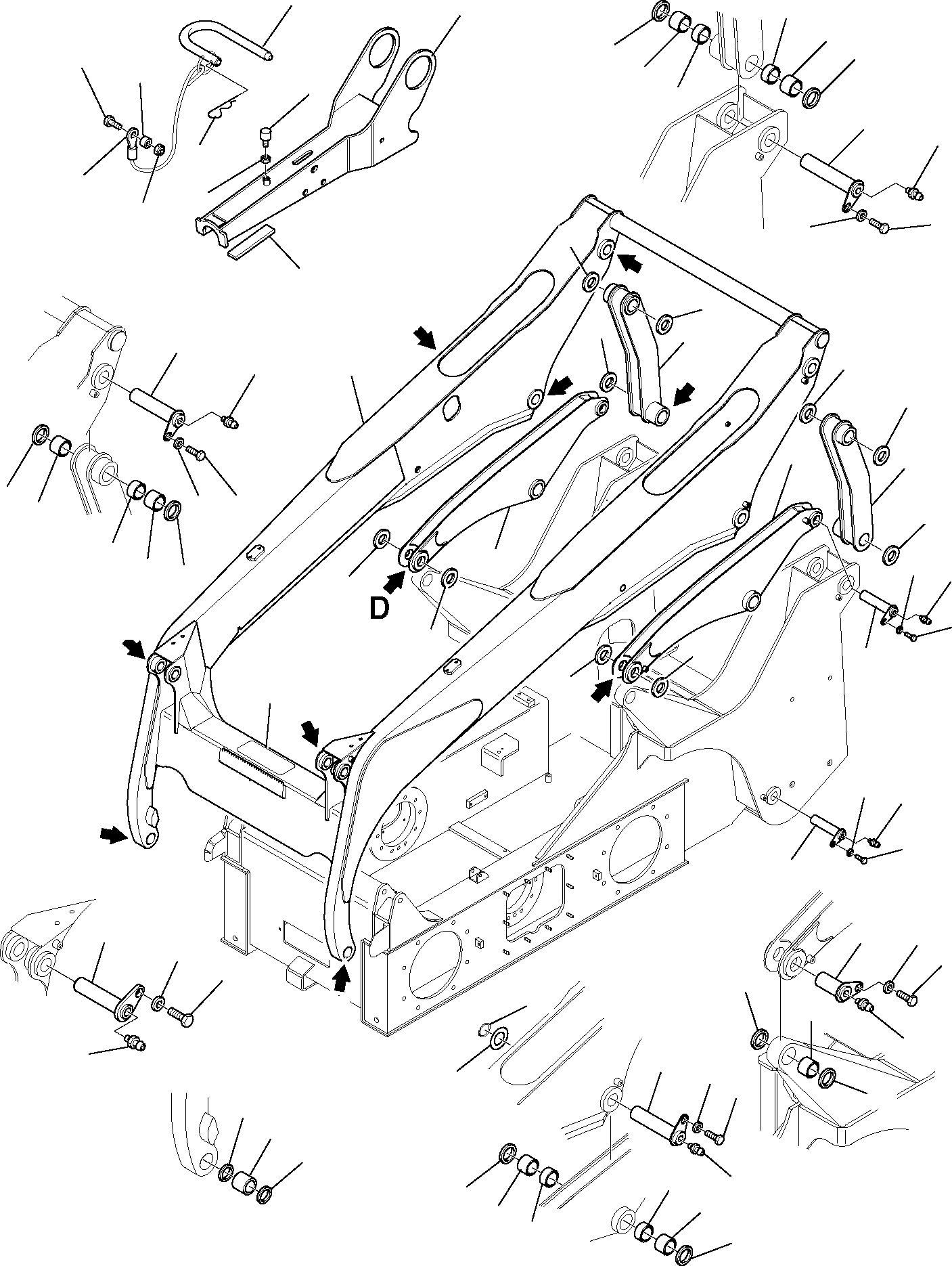 Skid Steer Loaders Komatsu / SK818-5 USA S/N 37BF50003-Up(sk818a) / ARM(G-0010 : 7000)