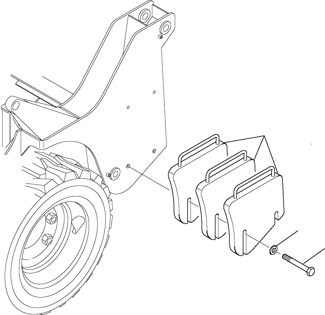 Skid Steer Loaders Komatsu / SK818-5 USA S/N 37BF50003-Up(sk818a) / COUNTER WEIGHT (OPTIONAL)(G-0100 : 7600)