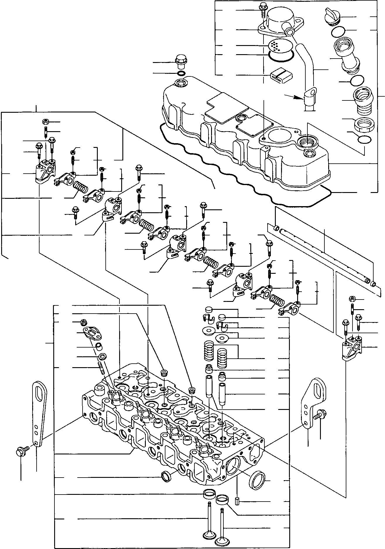 Skid Steer Loaders Komatsu / SK820-5 USA turbo S/N 37BTF50003-Up(sk820ta) / CYLINDER HEAD(A-0010 : 0101)