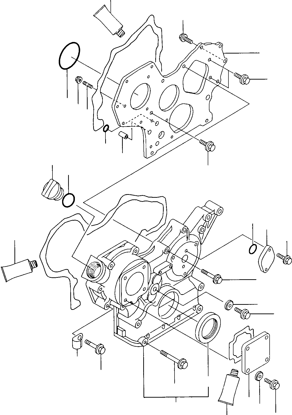 Skid Steer Loaders Komatsu / SK820-5 USA turbo S/N 37BTF50003-Up(sk820ta) / GEAR HOUSING(A-0060 : 0205)