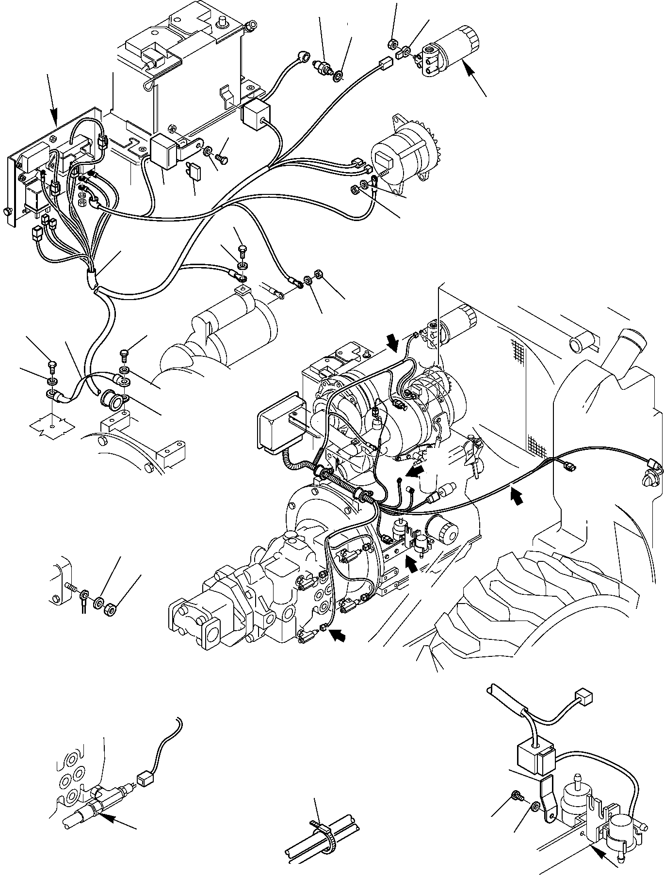 Skid Steer Loaders Komatsu / SK820-5 USA turbo S/N 37BTF50003-Up(sk820ta) / ELECTRICAL SYSTEM (3/4)(B-0130 : 1520)