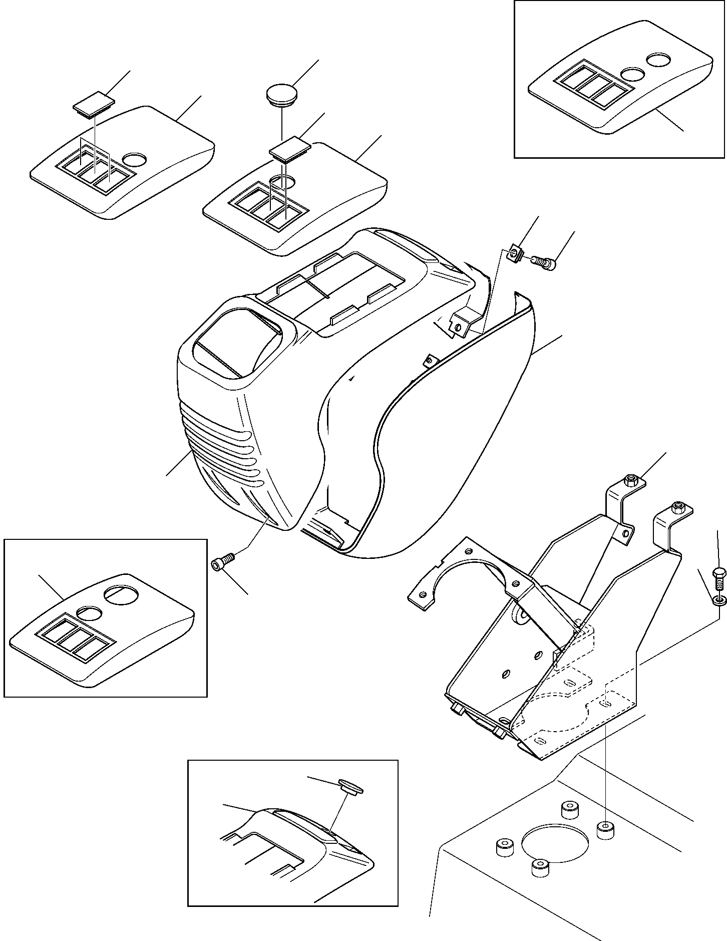 Skid Steer Loaders Komatsu / SK820-5 USA turbo S/N 37BTF50003-Up(sk820ta) / PPC VALVES SUPPORTS(E-0040 : 5150)