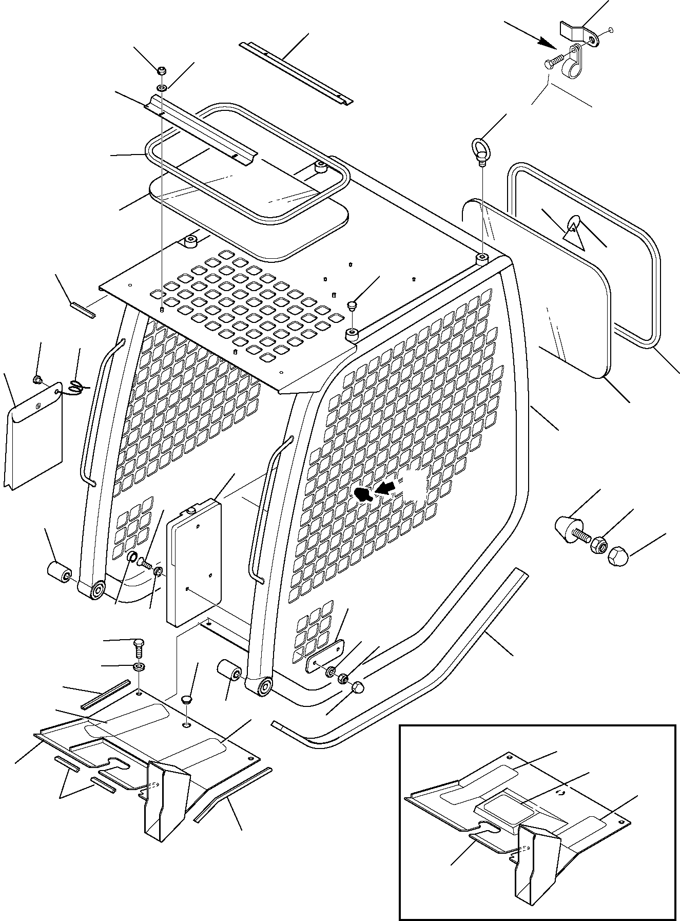 Skid Steer Loaders Komatsu / SK820-5 USA turbo S/N 37BTF50003-Up(sk820ta) / CABIN (1/2)(E-0050 : 5200)