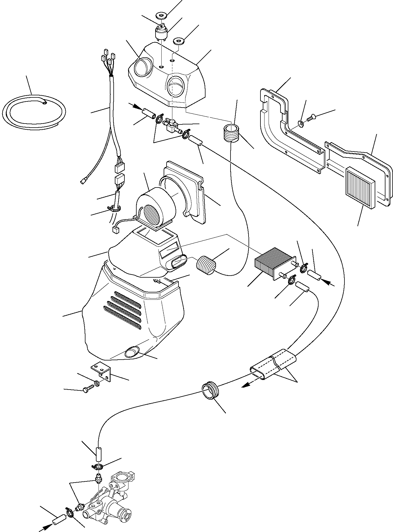 Skid Steer Loaders Komatsu / SK820-5 USA turbo S/N 37BTF50003-Up(sk820ta) / HEATING SYSTEM(E-0150 : 5800)