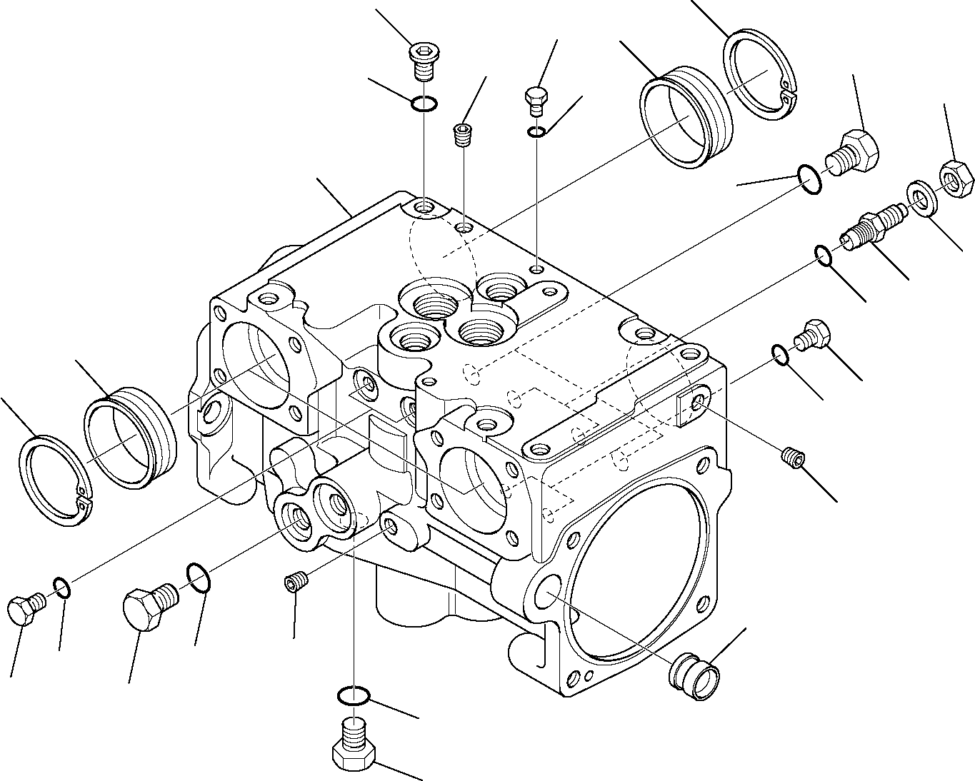 Skid Steer Loaders Komatsu / SK820-5 USA turbo S/N 37BTF50003-Up(sk820ta) / HYDRAULIC PUMP (HIGH-FLOW) (1/12)(F-0140 : 6124)