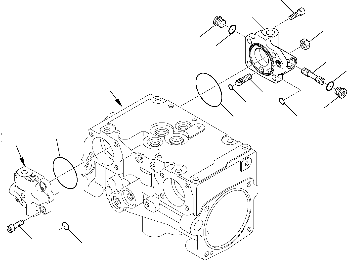 Skid Steer Loaders Komatsu / SK820-5 USA turbo S/N 37BTF50003-Up(sk820ta) / HYDRAULIC PUMP (HIGH-FLOW) (4/12)(F-0170 : 6130)