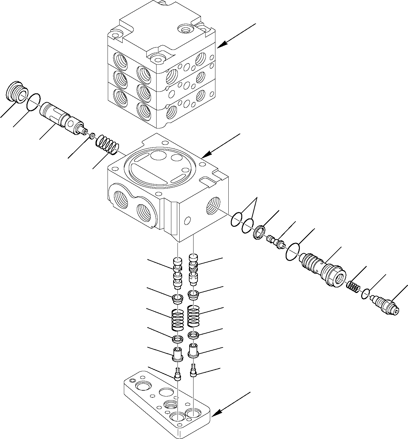 Skid Steer Loaders Komatsu / SK820-5 USA turbo S/N 37BTF50003-Up(sk820ta) / CONTROL VALVE (STANDARD) (3/11)(F-0280 : 6204)