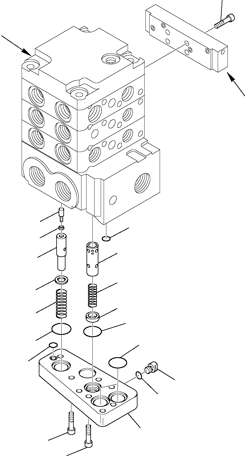 Skid Steer Loaders Komatsu / SK820-5 USA turbo S/N 37BTF50003-Up(sk820ta) / CONTROL VALVE (STANDARD) (4/11)(F-0290 : 6206)