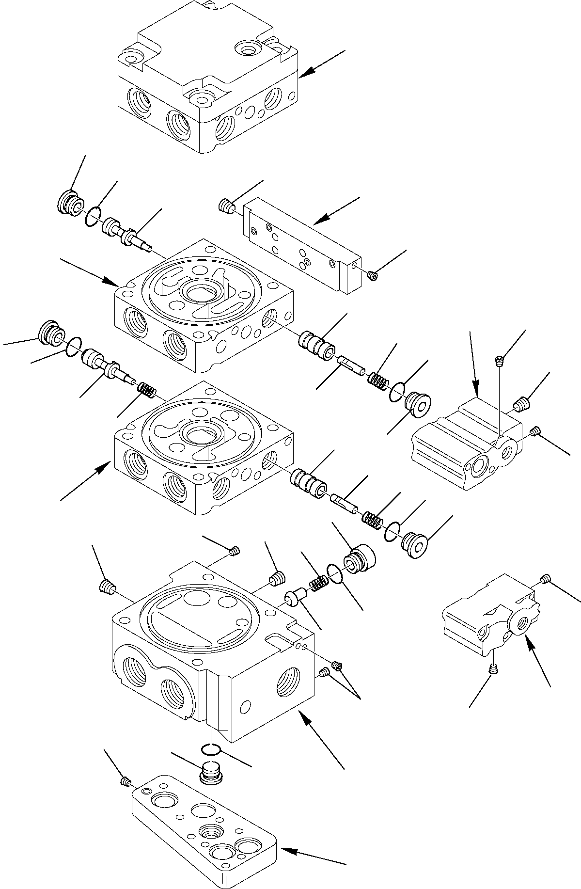 Skid Steer Loaders Komatsu / SK820-5 USA turbo S/N 37BTF50003-Up(sk820ta) / CONTROL VALVE (STANDARD) (5/11)(F-0300 : 6208)