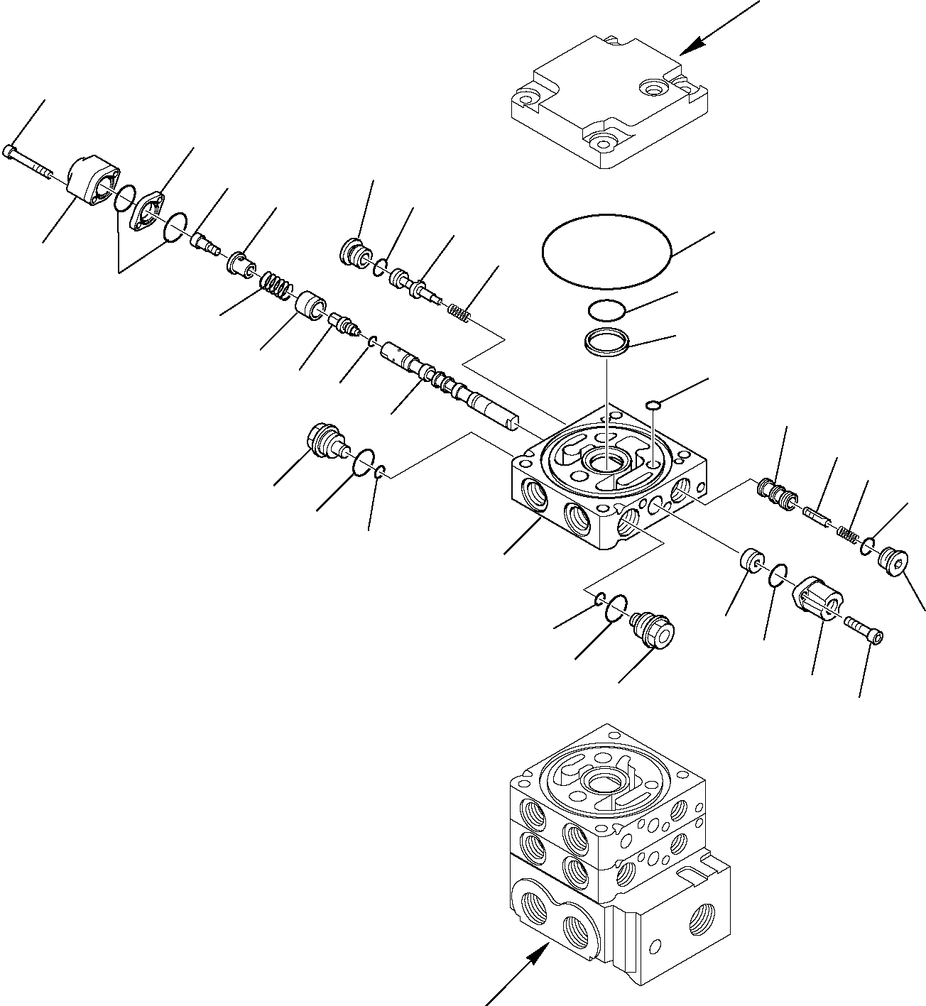 Skid Steer Loaders Komatsu / SK820-5 USA turbo S/N 37BTF50003-Up(sk820ta) / CONTROL VALVE (STANDARD) (11/11)(F-0360 : 6220)