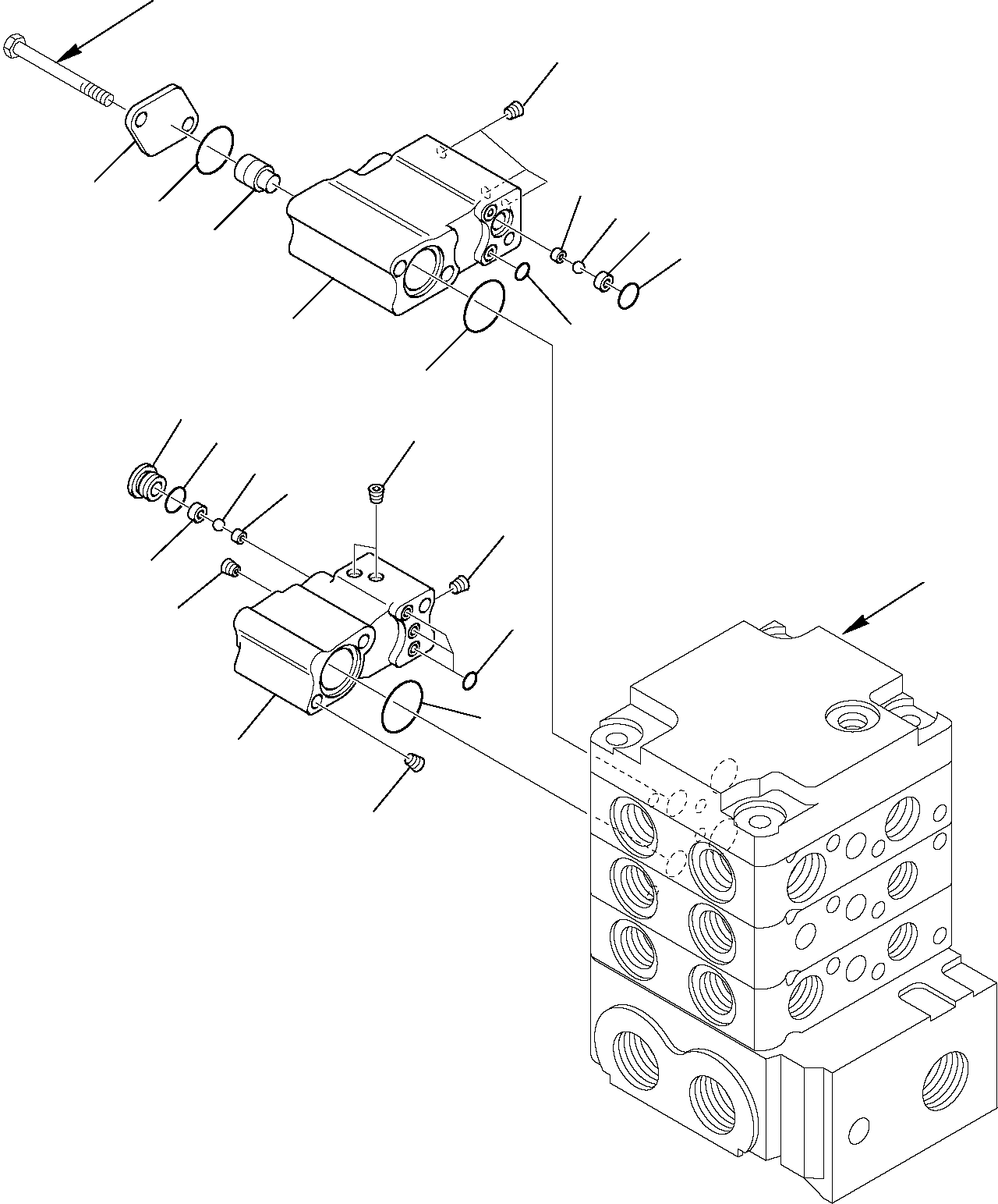 Skid Steer Loaders Komatsu / SK820-5 USA turbo S/N 37BTF50003-Up(sk820ta) / CONTROL VALVE (FLOAT) (6/11)(F-0420 : 6240)