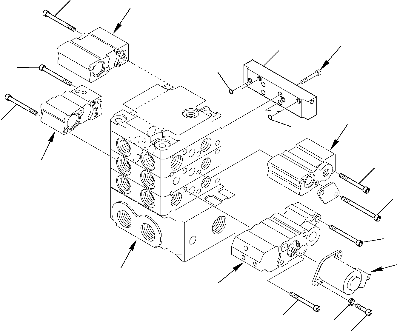 Skid Steer Loaders Komatsu / SK820-5 USA turbo S/N 37BTF50003-Up(sk820ta) / CONTROL VALVE (FLOAT) (8/11)(F-0440 : 6244)