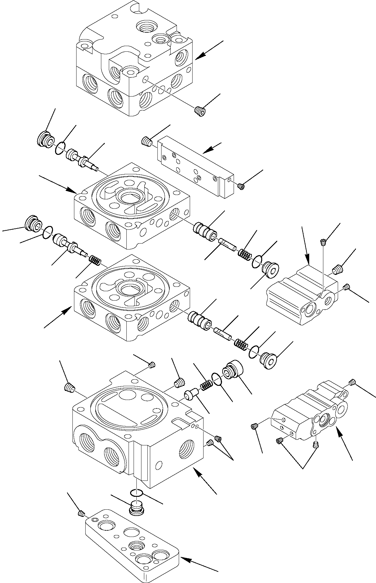 Skid Steer Loaders Komatsu / SK820-5 USA turbo S/N 37BTF50003-Up(sk820ta) / CONTROL VALVE (HIGH-FLOW) (5/11)(F-0520 : 6268)
