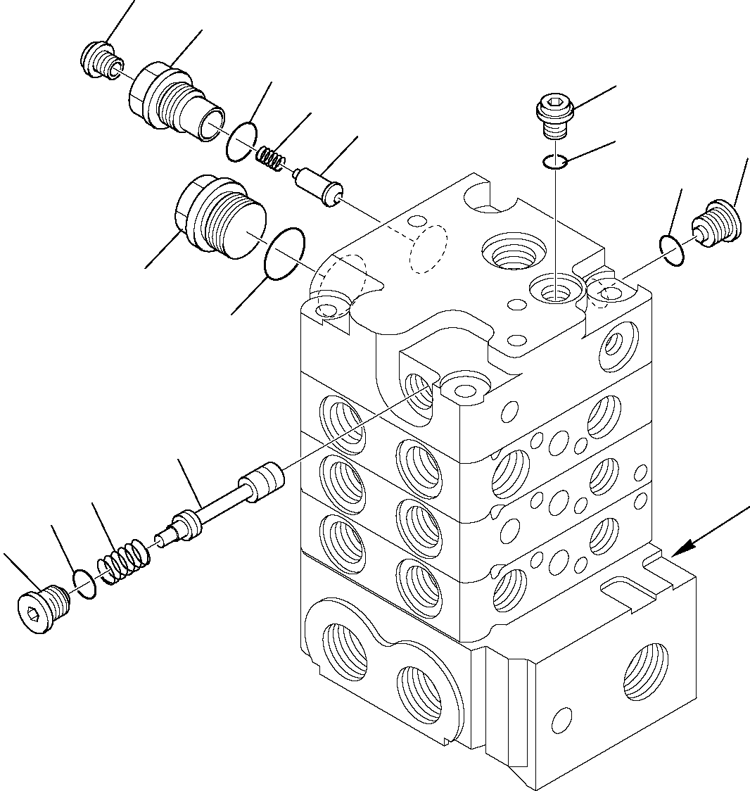 Skid Steer Loaders Komatsu / SK820-5 USA turbo S/N 37BTF50003-Up(sk820ta) / CONTROL VALVE (HIGH-FLOW) (9/11)(F-0560 : 6276)