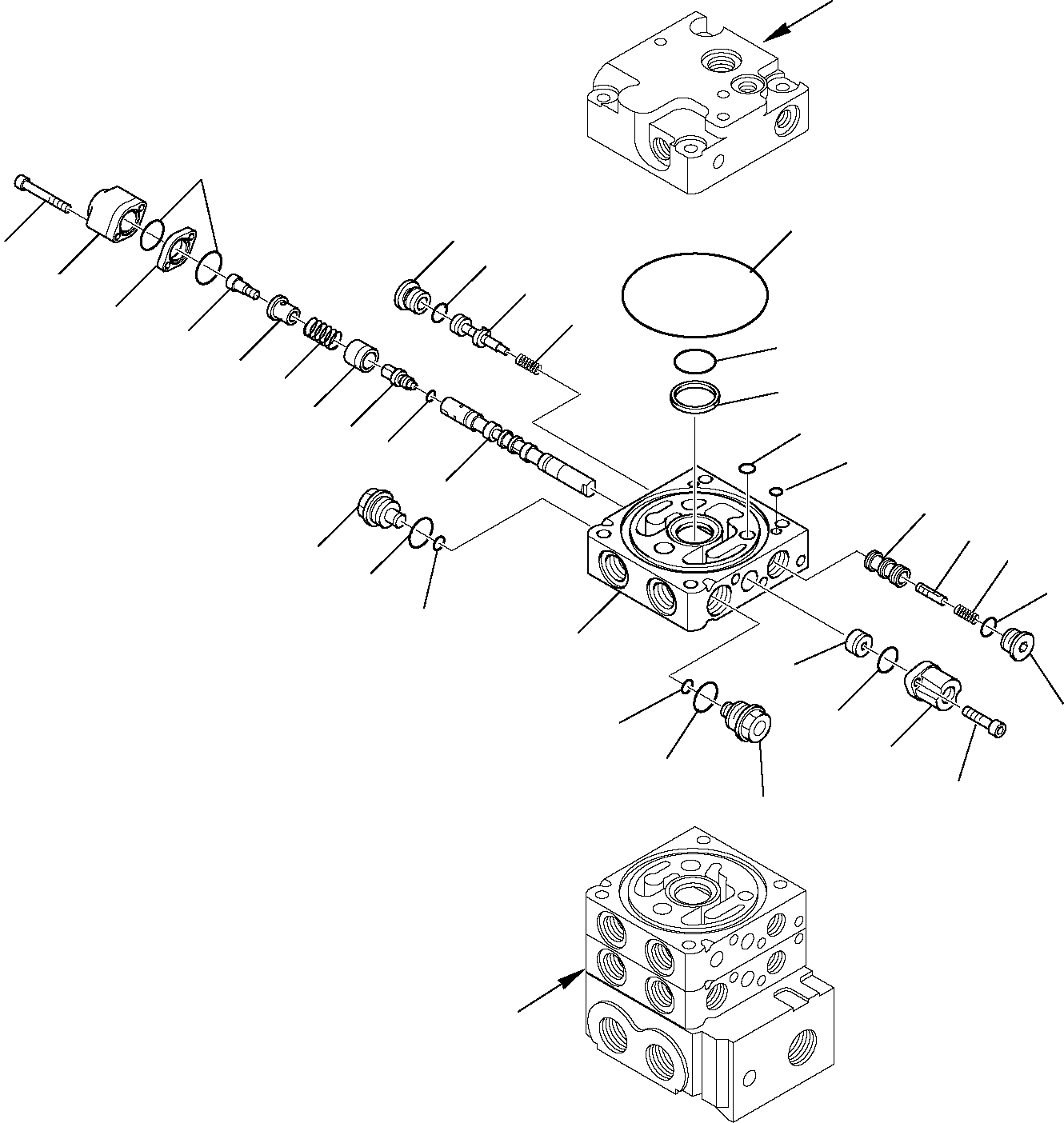 Skid Steer Loaders Komatsu / SK820-5 USA turbo S/N 37BTF50003-Up(sk820ta) / CONTROL VALVE (HIGH-FLOW) (11/11)(F-0580 : 6280)