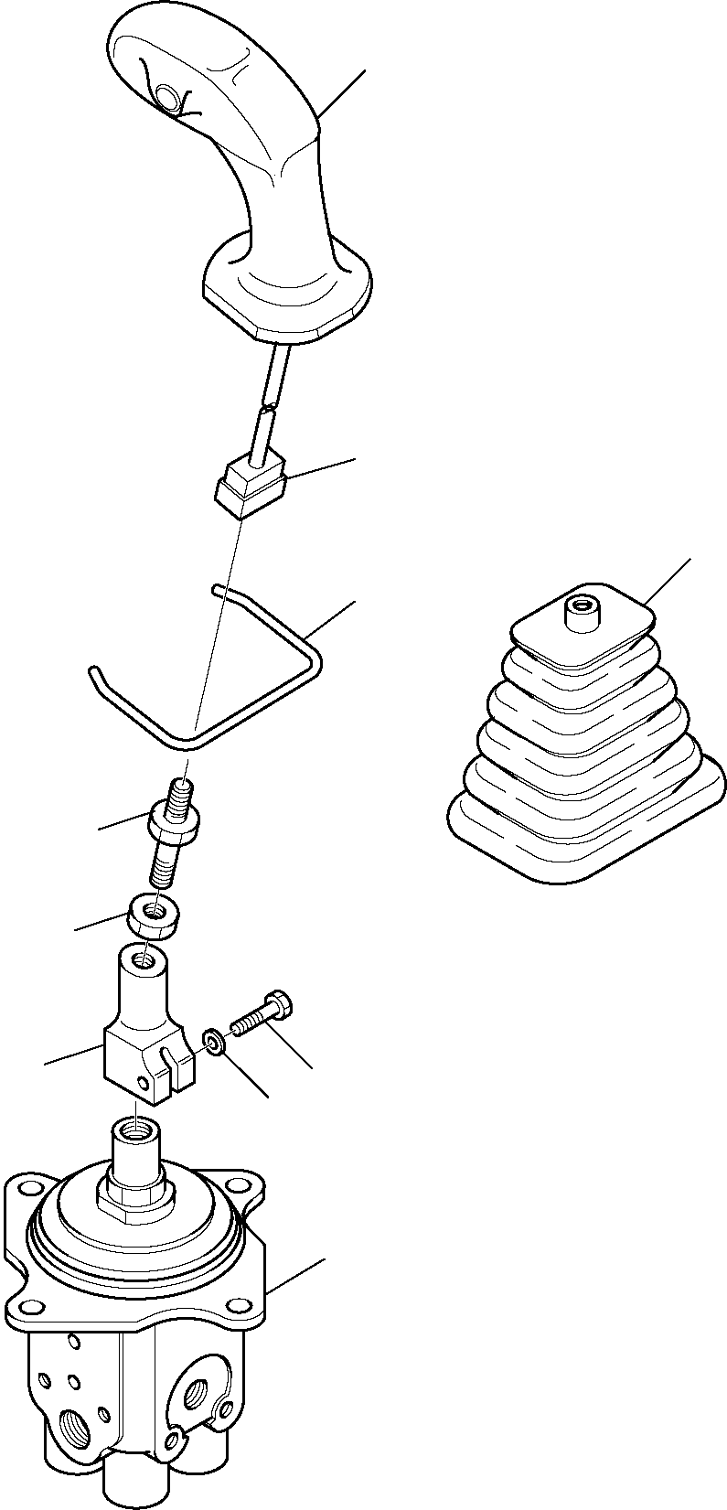 Skid Steer Loaders Komatsu / SK820-5 USA turbo S/N 37BTF50003-Up(sk820ta) / PPC VALVE, L.H. (2-SWITCH) (PATTERN CHANGE)(F-0790 : 6420)