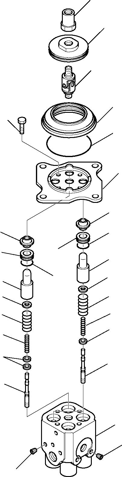 Skid Steer Loaders Komatsu / SK820-5 USA turbo S/N 37BTF50003-Up(sk820ta) / PPC VALVE, TRANSLATION (PATTERN CHANGE)(F-0810 : 6425)