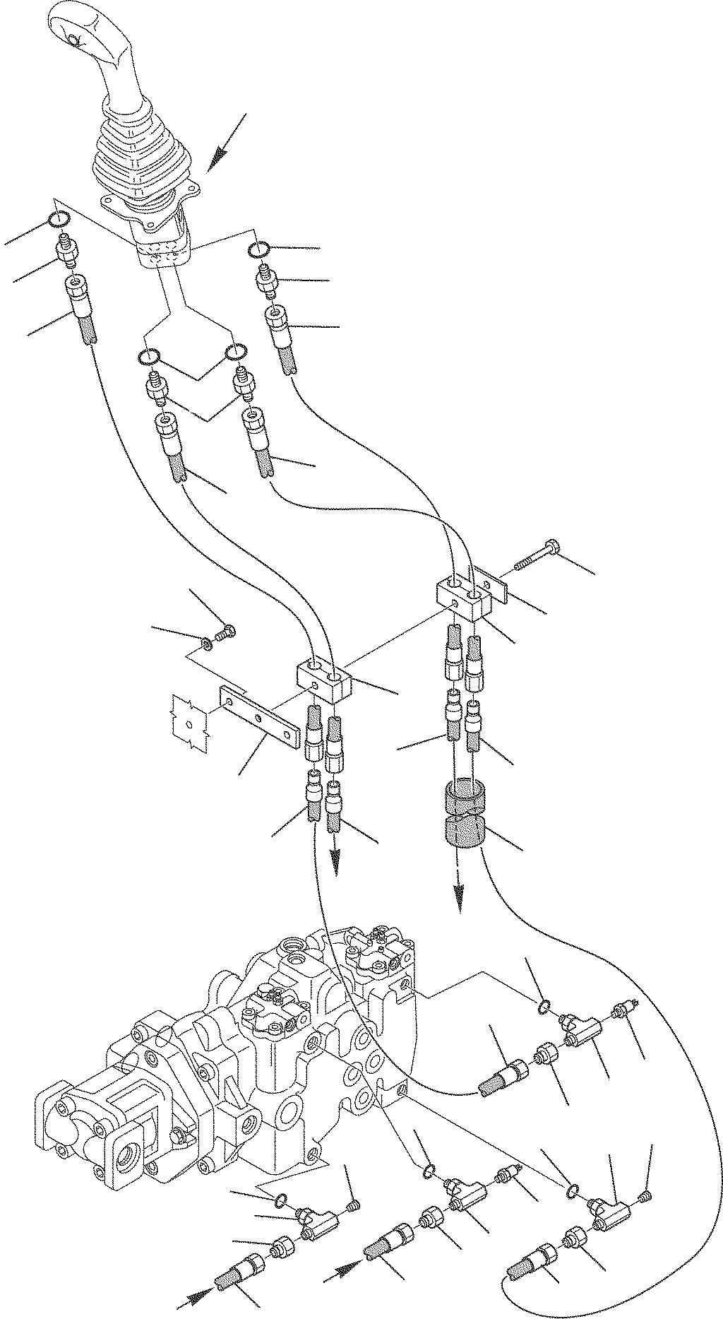 Skid Steer Loaders Komatsu / SK820-5 USA turbo S/N 37BTF50003-Up(sk820ta) / L.H. SERVOCONTROL(F-1010 : 6560)
