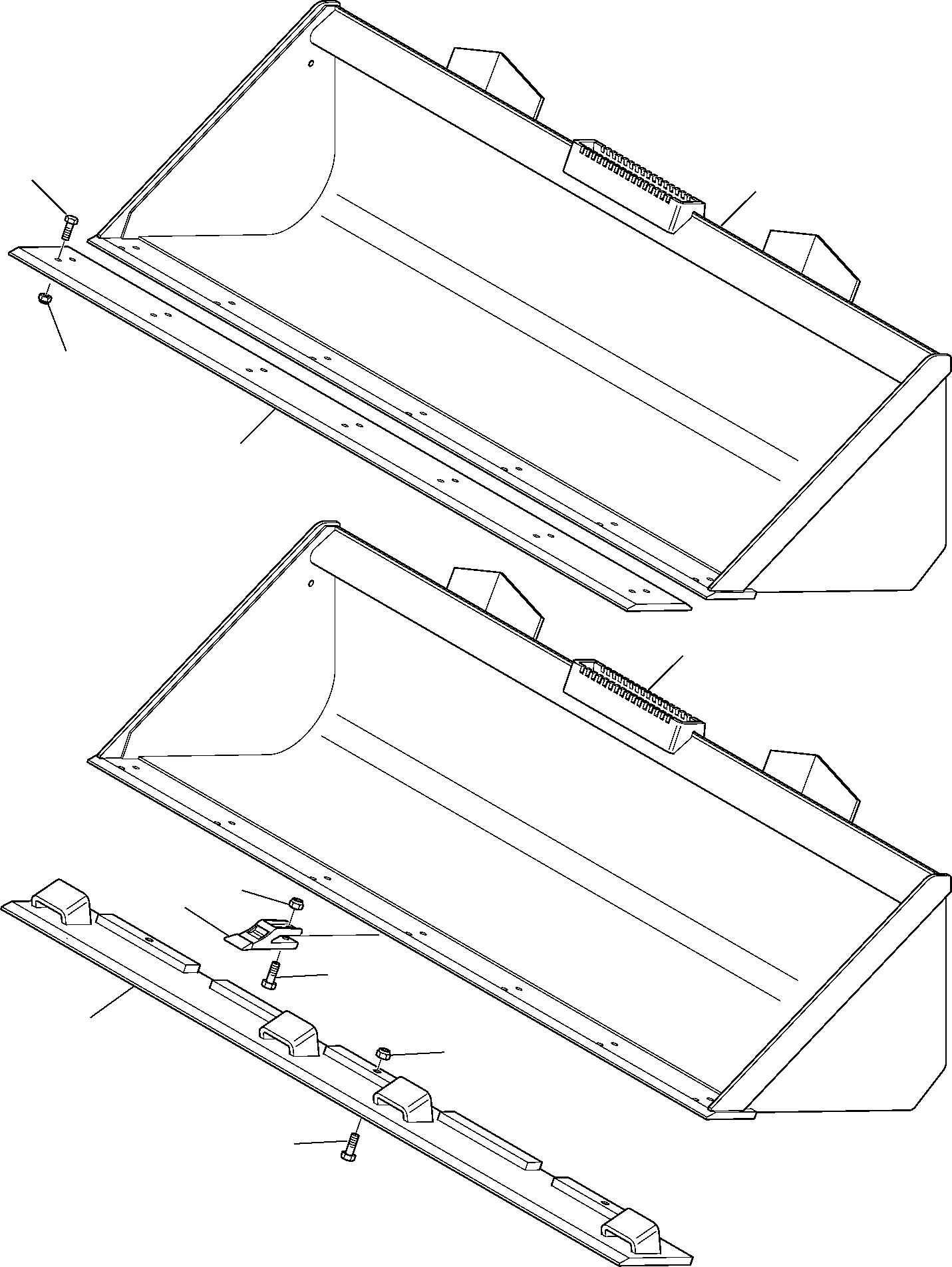 Skid Steer Loaders Komatsu / SK820-5 USA turbo S/N 37BTF50003-Up(sk820ta) / BUCKET (OPTIONAL)(G-0090 : 7510)