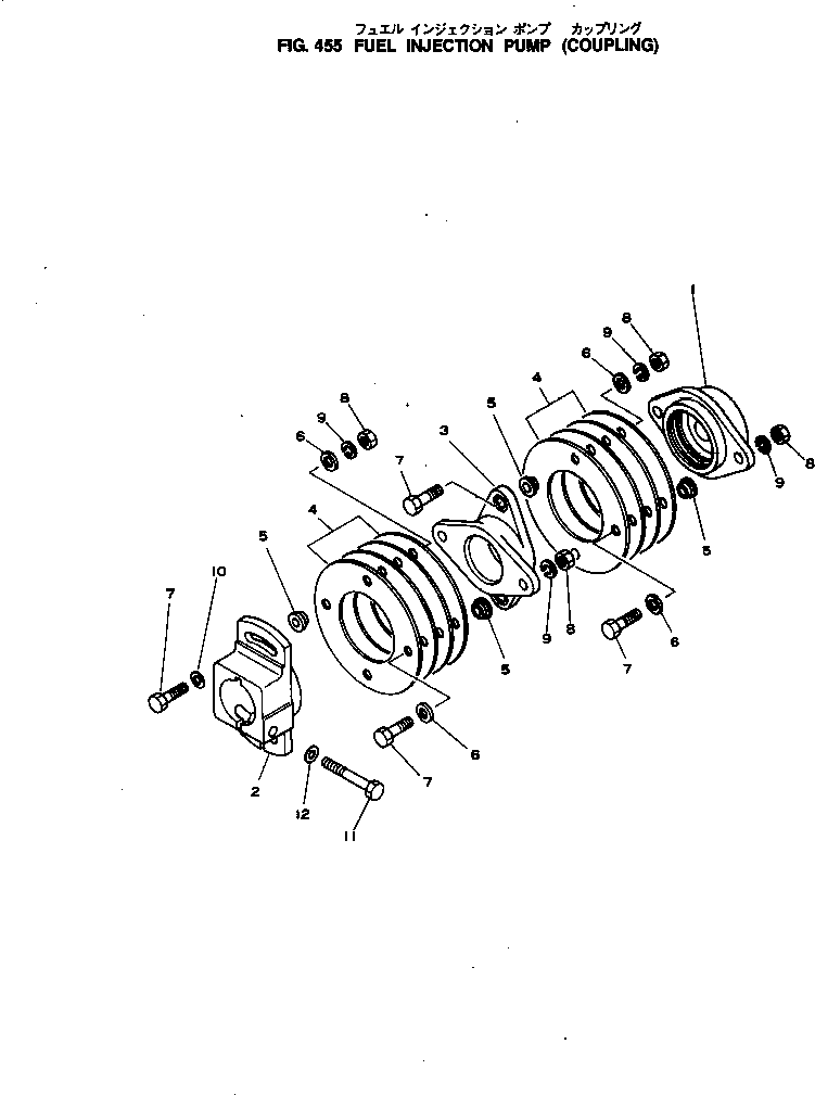 Komatsu parts book diagram for SL4D130-1C S/N 24260-UP: FUEL INJECTION PUMP (COUPLING)