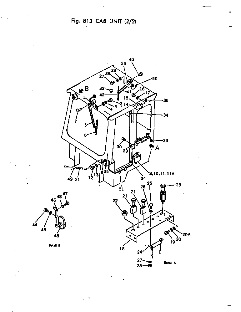 Wheel Loaders Komatsu / W30-1 S/N 10001-UP(w30-1c) / CAB UNIT (2/2)(240070 : 813)