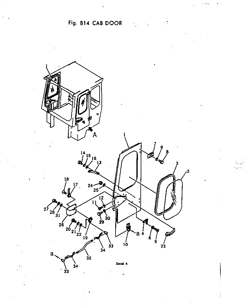 Wheel Loaders Komatsu / W30-1 S/N 10001-UP(w30-1c) / CAB DOOR ASSEMBLY(240080 : 814)