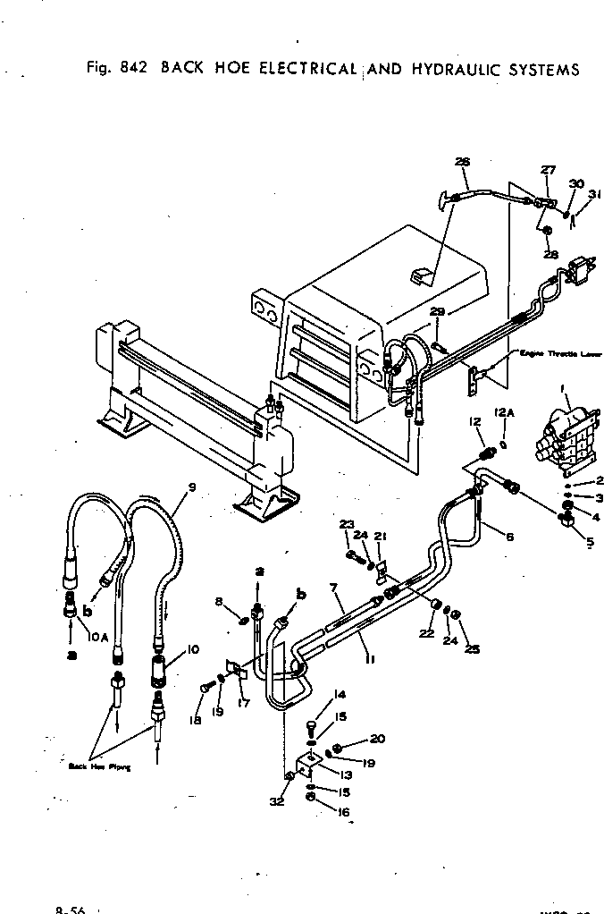 Wheel Loaders Komatsu / W30-1 S/N 10001-UP(w30-1c) / BACK HOE ELECTRICAL AND HYDRAULIC SYSTEM(240240 : 842)