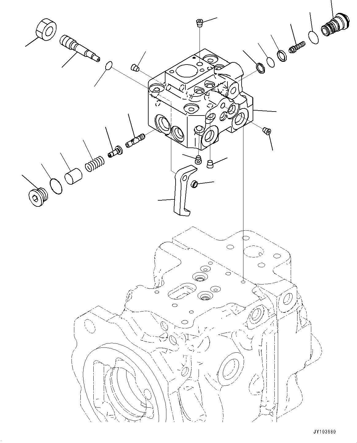 Komatsu parts book diagram for WA485-11E0 S/N H35051-UP: HYDRAULIC PUMP, WITH AFJS, PISTON PUMP (15/22)