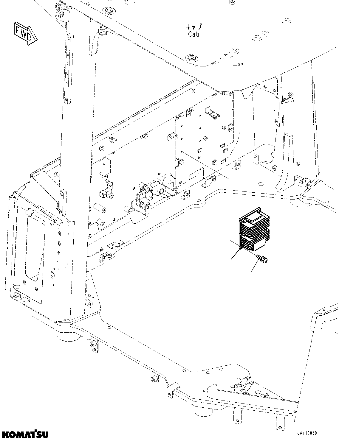Komatsu parts book diagram for WA485-11E0 S/N H35051-UP: OPERATORґS SEAT, 4-POINT 50MM SEAT BELT, SEARS NEXUS DX, WITHOUT AFJS, CONVERTER