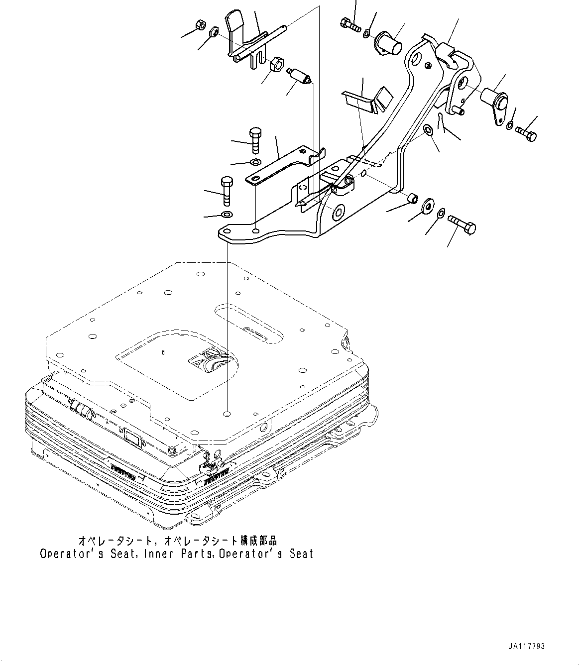 Komatsu parts book diagram for WA485-11E0 S/N H35051-UP: LOADER CONTROL UNIT, WITH 3-EPC LEVER LOADER CONTROL, WITH AFJS, SWITCH BOX