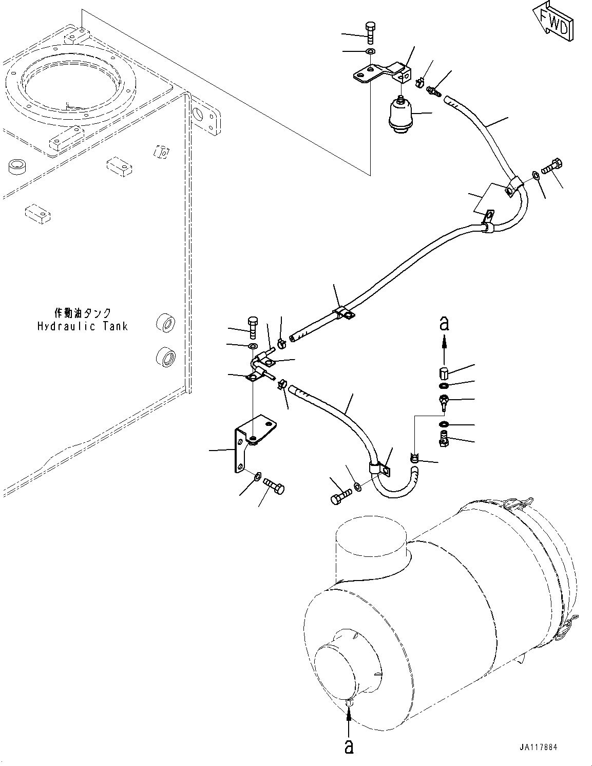 Komatsu parts book diagram for WA475-11E0 S/N H30051-UP: ENGINE WIRING HARNESS, WITHOUT PRECLEANER TURBO II, DUST INDICATOR