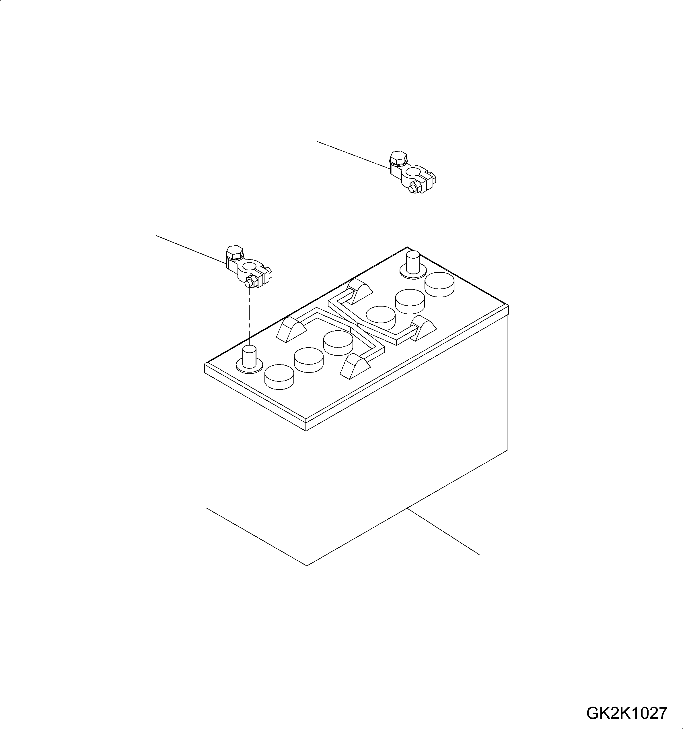 Komatsu parts book diagram for WA475-11E0 S/N H30051-UP: BATTERY, 180 AMPERE