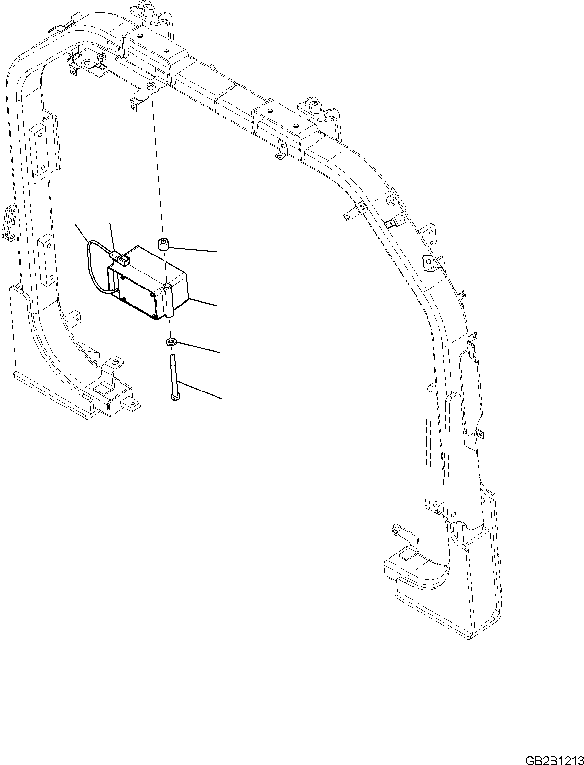 Komatsu parts book diagram for WA475-11E0 S/N H30051-UP: TRAVEL ALARM, BACK-UP, WHITE NOISE
