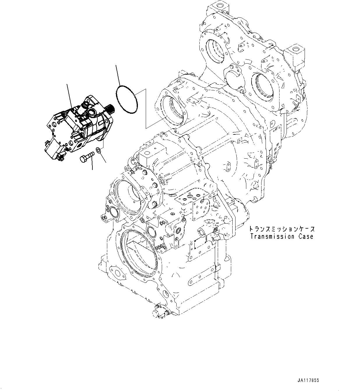 Komatsu parts book diagram for WA475-11E0 S/N H30051-UP: HYDROSTATIC TRANSMISSION (HST) MOTOR, HST MOTOR 2