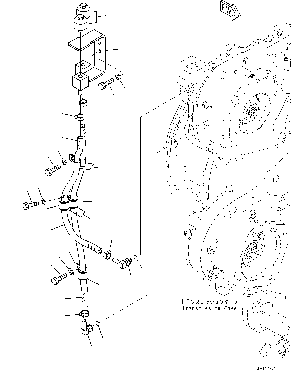 Komatsu parts book diagram for WA475-11E0 S/N H30051-UP: TRANSMISSION, BREATHER
