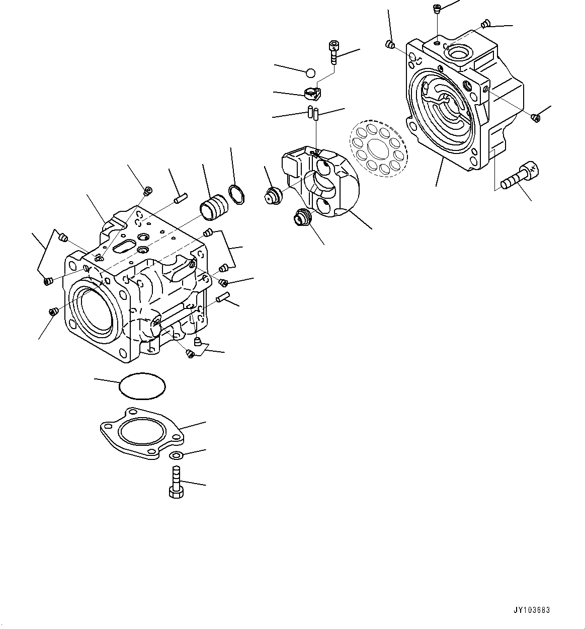 Komatsu parts book diagram for WA475-11E0 S/N H30051-UP: HYDRAULIC PUMP, WITH AFJS, PISTON PUMP (18/22)