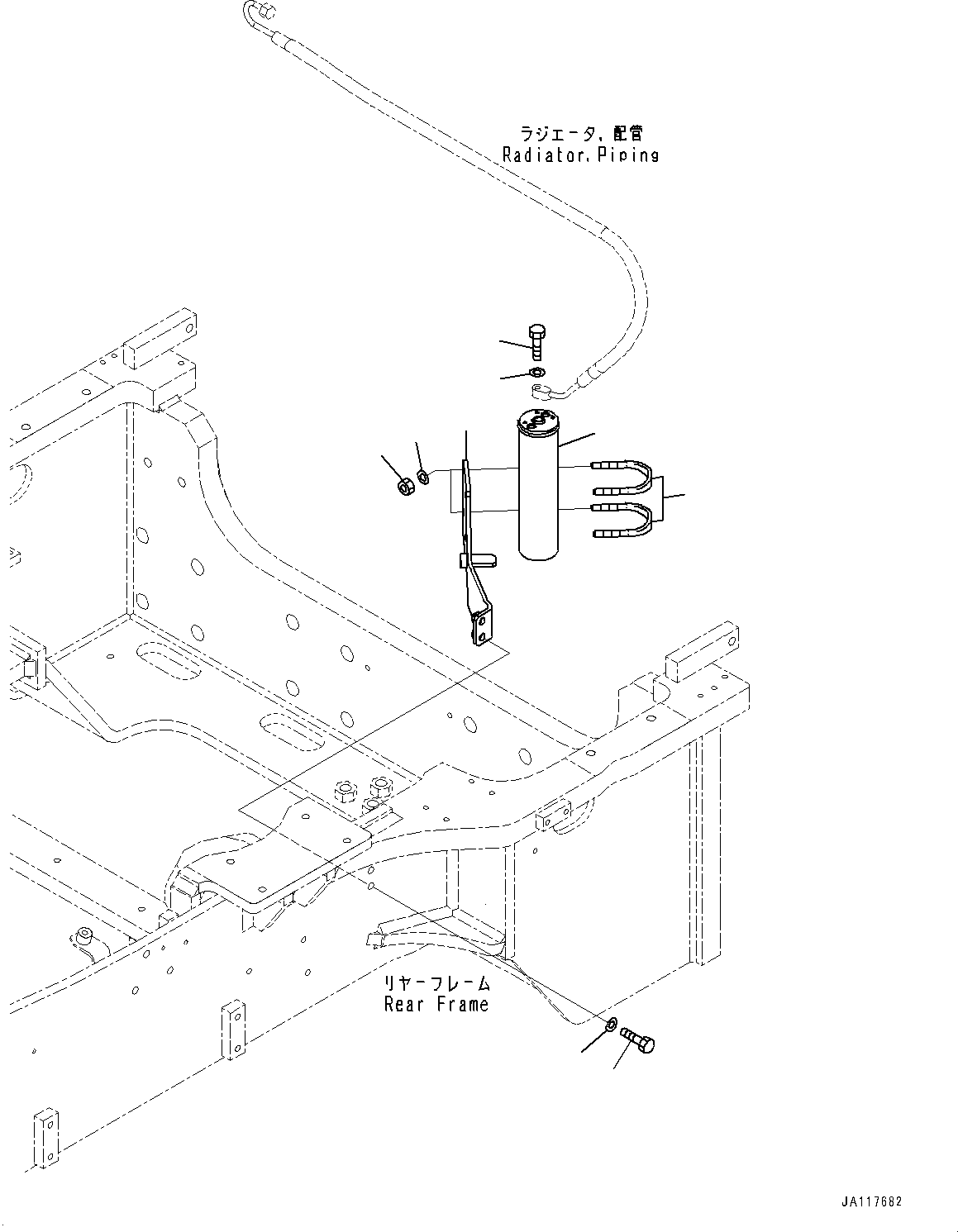 Komatsu parts book diagram for WA475-11E0 S/N H30051-UP: AIR CONDITIONER COMPRESSOR, RECEIVER