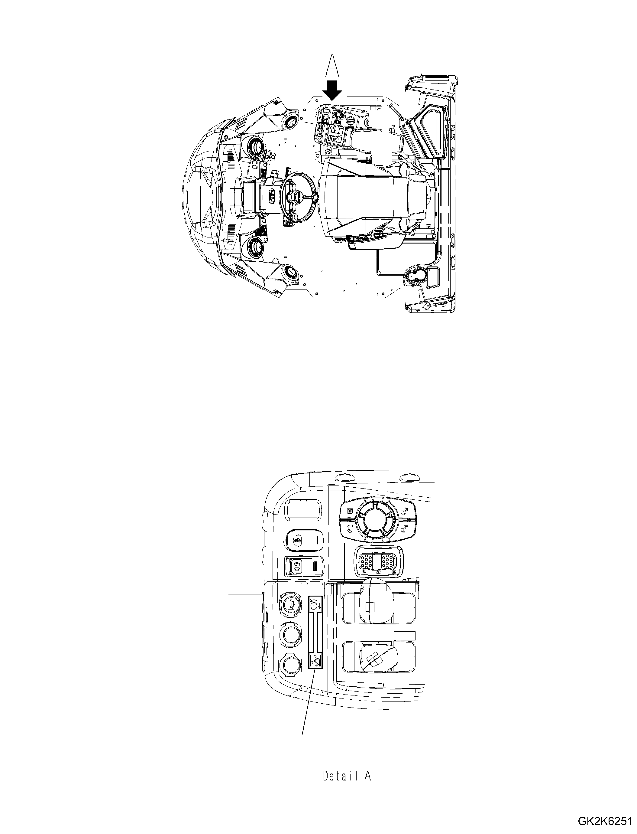 Komatsu parts book diagram for WA475-11E0 S/N H30051-UP: DECAL, 2 LEVER AND 3 LEVER