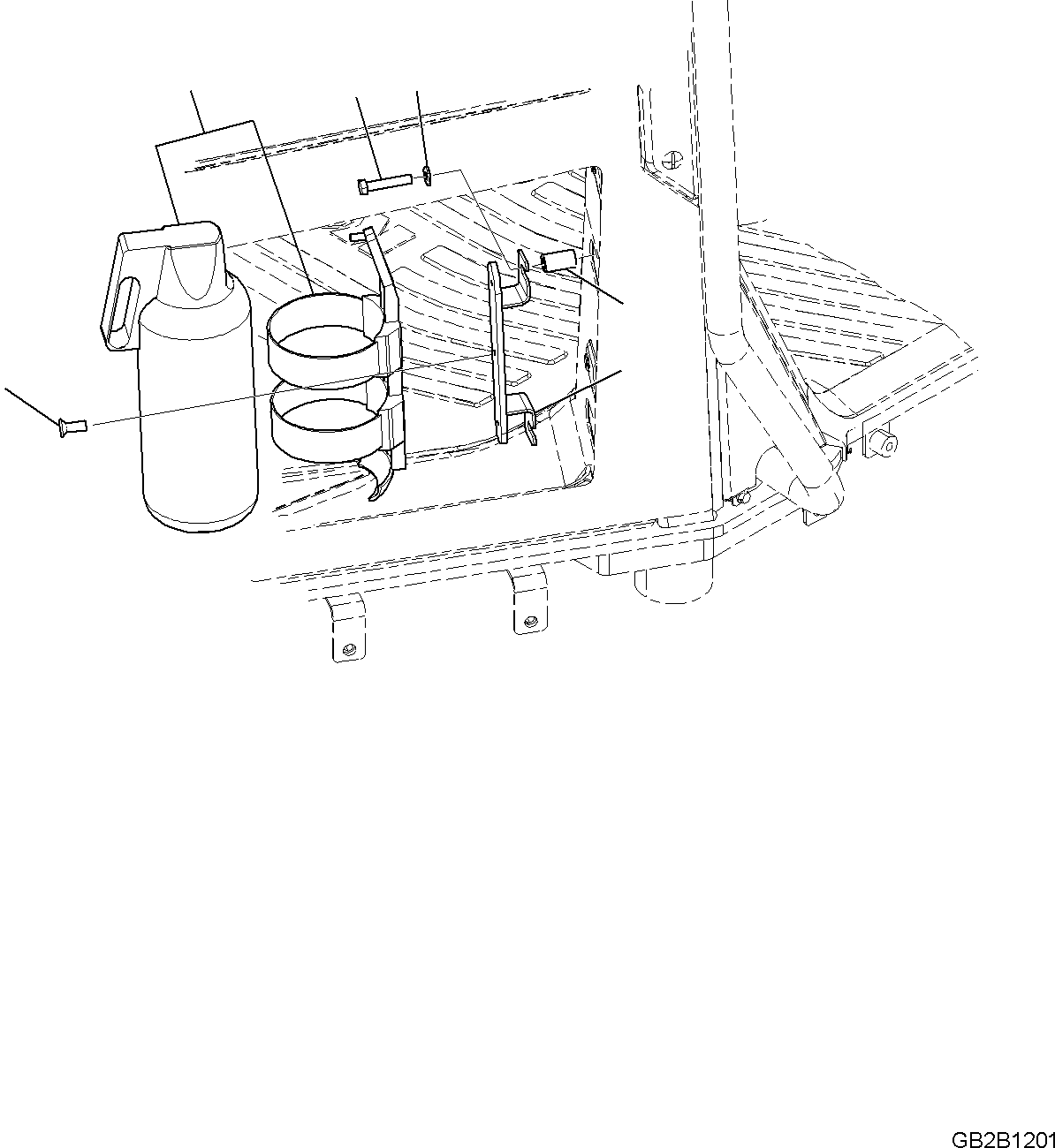 Komatsu parts book diagram for WA475-11E0 S/N H30051-UP: FIRE EXTINGUISHER