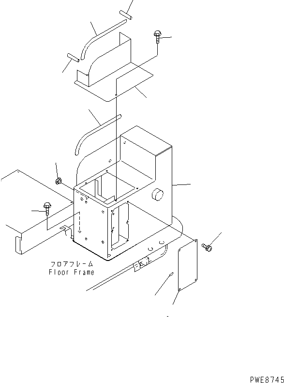 Wheel Loaders Komatsu / WA100-3A-SN S/N 53001-UP(wa100-4r) / L.H. CONSOLE BOX (1/2) (WITH 2-PERSONS CAB)(240910 : K0715-02A1)