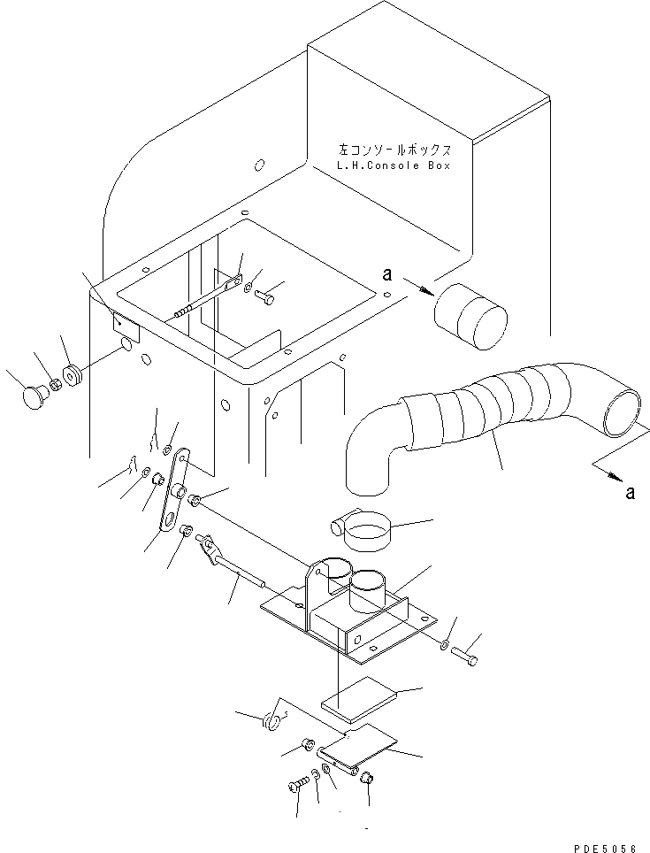 Wheel Loaders Komatsu / WA100-3A-SN S/N 53001-UP(wa100-4r) / DEFROSTER CONTROL LEVER (WITH 2-PERSONS CAB)(240930 : K0715-04A1)