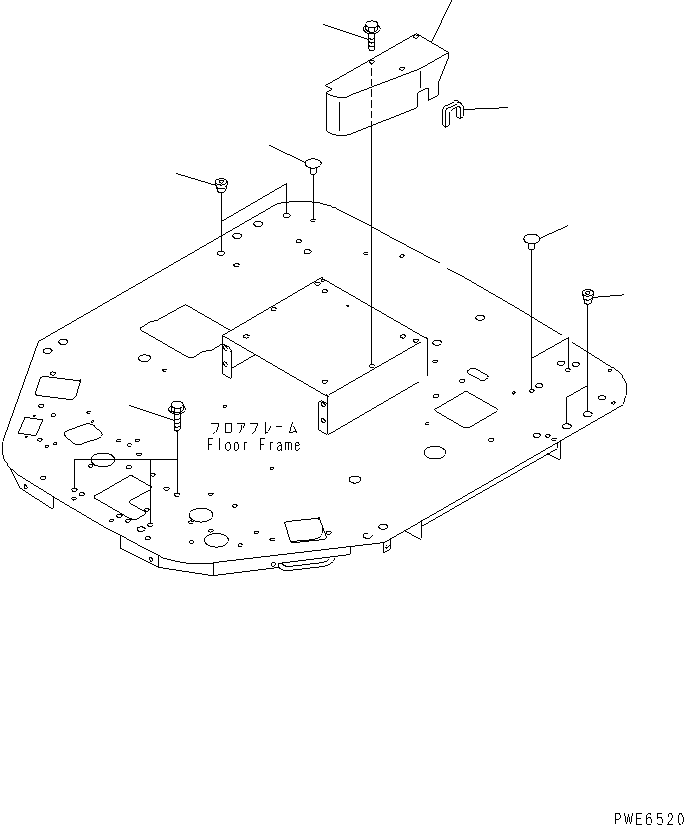 Wheel Loaders Komatsu / WA100-3A-SN S/N 53001-UP(wa100-4r) / FLOOR (RELATED PARTS) (WITH 2-PERSONS CAB AND TACHOGRAPH)(241010 : K4200-03A4)