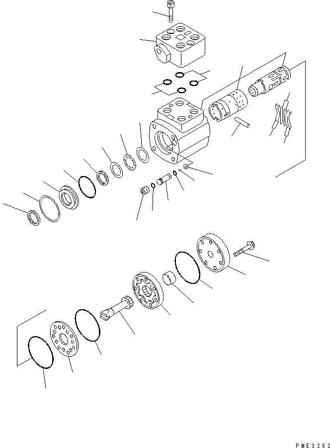Wheel Loaders Komatsu / WA100-3A-SN S/N 53001-UP(wa100-4r) / STEERING WHEEL AND COLUMN AND ORBITROL (ORBITROL VALVE)(241190 : K4420-02A0)