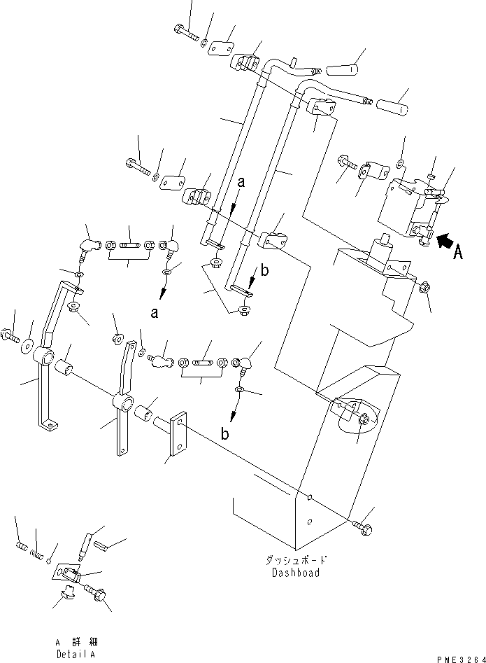 Wheel Loaders Komatsu / WA100-3A-SN S/N 53001-UP(wa100-4r) / TRANSMISSION CONTROL (CONTROL LEVER)(241210 : K4430-01A0)